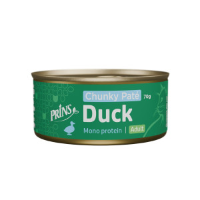Prins Chunky Paté Adult eend natvoer kat 24 x 70 g