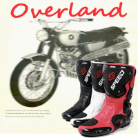 Pro Biker Fiber Leather Motorcycle Off Road Racing Boots