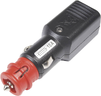 ProCar Universalstecker NG 15A mit zwangsgeführter Zugentlastung, mit Sicherung Universele stekker NG 15A met geforceerd geleide trekontlasting, met zekering