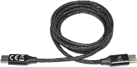 ProCar 52009000 USB laadkabel USB 2.0 USB C stekker 1.00 M Zwart Flexibel