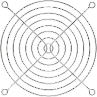PROFAN Technology Ventilatierooster 1 stuk(s) (Ø) 120 mm Metaal Verchroomd, Vernikkeld