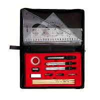 Professionele 19 delige Kompassen Teken Kit Aluminium Legering Materiaal Architectonische Mechanische CAD Ontwerp Gereed