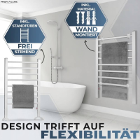 Profi Care PC EHW 3115 Handdoekhouder Staand, Wand Aluminium
