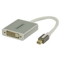 Profigold mini displayPort adapter male/female 0.20M wit