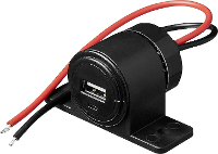ProPlus USB opbouw /onderbouw stopcontact 12   24 V 12   24 V=