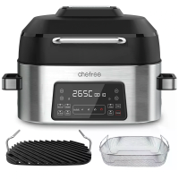 [EU Direct] Chefree AFG01 Indoor Grill en Air Fryers Oven Combo 8 in 1 Slimme Muticooker XL 6L Elektrische Grill met Gri
