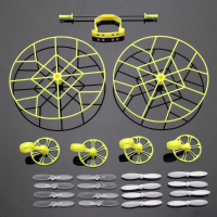 Protection Wheels W/ 4 Pairs Propellers For Cheerson Cx 10 Cx 10a Jj810 Jj820 Rc Quadcopte