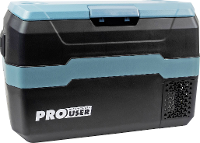 ProUser CoolX30 Koelbox Energielabel: F (A   G) Compressor 240 V/AC, 12 V/DC, 24 V/DC Blauw, Zwart 30 l  20 tot +10 °C