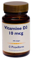 Proviform Vitamine D3 10mcg 100 softgels