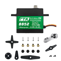 PTK 42KG 8850 30KG 8852 Hoge Koppel Roestvrij Stalen / Metalen Tandwiel Waterdichte Digitale RC Servo voor Robot Vaste V