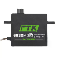 PTK 6830 MG 30kg Hoog koppel 180° RVS tandwiel metalen digitale RC servo voor robot, vaste vleugel auto en vliegtuigmode