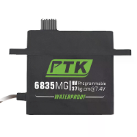 PTK 6835 MG 37KG Hoge Koppel Roestvrijstalen Tandwiel Waterdichte Digitale RC Servo voor Robot en 1/8 1/10 RC Klimauto M