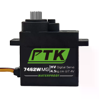 PTK 7462W MG 25T Aluminium Tandwiel 180° 9g Digitale Waterdichte RC Servo voor Robot Vaste Vleugel Auto en Vliegtuigmode
