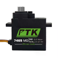 PTK 7465 MG 25T Aluminium Tandwiel 180° 9g 5Kg Koppel Digitale Waterdichte RC Servo voor Robot Vaste Vleugel Auto en Vli