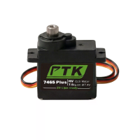 PTK 7465Plus 7,5 kg Metaal Liggende Digital RC Servomotor voor Hoge Snelheid Vaste Wing RC Helikopters 1/8 1/10 Afstands