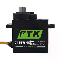 PTK 7465 MG 25T Aluminium Tandwiel 180° 9g Digitale Waterdichte RC Servo voor Robot Vaste Vleugel Auto en Vliegtuigmodel
