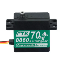 PTK 8860 70KG Metaal Tandwiel Digitale RC Servo Waterdicht 180° voor 1/8 1/10 Auto Modellen