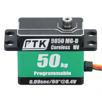 PTK 9850 MG D 50kg Hoge Koppel Metaal Digitale Servo Waterdicht voor RC Klimauto Robot