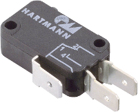 PTR Hartmann 04G01C01X01A Microschakelaar 04G01C01X01A 250 V/AC 16 A 1x aan/(aan) Moment 1 stuk(s)
