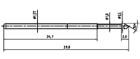 PTR Hartmann 1025/E H 1.5N AU 1.5 Precisietestpen met veercontact