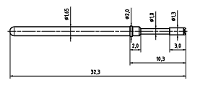 PTR Hartmann 2021 C 1.5N AU 1.3 Precisietestpen met veercontact