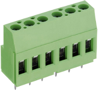 PTR Hartmann 50700060201E Klemschroefblok 2.50 Mm² Aantal polen 6 Groen 1 stuk(s)