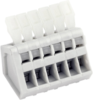 PTR Hartmann 53191041001F Veerkrachtklemblok 0.50 Mm² Aantal polen 4 Kiezel grijs 1 stuk(s)