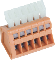 PTR Hartmann 53191050321E Veerkrachtklemblok 0.50 Mm² Aantal polen 5 Oranje 1 stuk(s)