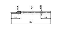 PTR Hartmann H 1015 L Huls voor precisiemeetpennen serie 1015