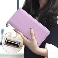 Pu Functional Storage Zipper Wrist Wallet Phone Bag For Iphone Samsung Xiaomi Huawei