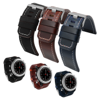 Pu Leather Watch Band Strap Bracelet Replacement For Garmin Fenix 3 Series +tool