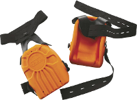 PU schuim kniebeschermer #####DIN EN 14404 Kwaliteitsniveau: 2 L+D Upixx 2484 Oranje 1 paar