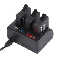 Puluz Pu185 3 Channel Battery Charger Micro Usb Type C Port For Gopro Hero5 Ahdbt 501