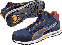 PUMA Crosstwist Mid 633140 44 Hoge veiligheidsschoenen S3 Schoenmaat (EU): 44 Blauw, Oranje 1 stuk(s)