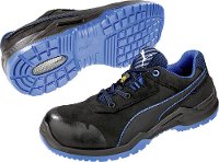 PUMA Safety Argon Blue Low 644220 43 ESD veiligheidsschoenen S3 Maat: 43 Zwart, Blauw 1 paar