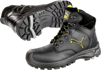 PUMA Borneo Black Mid 630411 43 Hoge veiligheidsschoenen S3 Schoenmaat (EU): 43 Zwart, Geel 1 stuk(s)