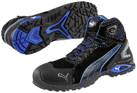 PUMA Rio Black Mid 632250 44 Hoge veiligheidsschoenen S3 Schoenmaat (EU): 44 Zwart, Blauw 1 stuk(s)