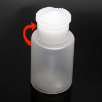 Pump Dispenser Nail Art Tip Cleaner Bottle Makeup Large