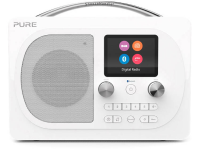 Pure Evoke H4 Prestige DAB+ Tafelradio AUX, Bluetooth, FM Herlaadbaar Wit