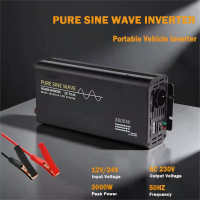 Pure sinusgolf omvormer 1000W / 3000W DC 12V 24V 48V naar AC 220 240V 50Hz draagbare voertuigomvormers