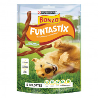 Purina Bonzo Funtastix hondensnacks met bacon  en kaassmaak (175 gr) 6 verpakkingen