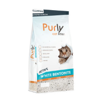 Purly Clumping White bentoniet kattenbakvulling   Active 10 liter