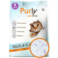 Purly silica kattenbakvulling Lavender 12 x 5 liter (26,4kg)