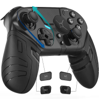Q300 Modulaire Pro Gaming Controller met ALPS Joystick 6 Axis Gyro Beweging Sensor Trilling Programmeerbare Achter Knopp