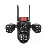 Q840 20MP 10X Optische Zoom Vier Schermen WiFi IP Camera Draadloze Buiten Vijf Lensen PTZ Volle Kleur Nachtzicht Auto Tr