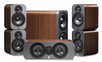 Q Acoustics: Q3000 Cinema Pack 5.1   Walnoot