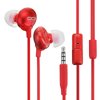 Qcy Qm05 3.5Mm Jack In Ear Earphone Round Heavy Bass Stereo Headphone With Mic For Iphone Samsung