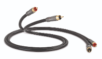 QED: Performance Audio 40 RCA Tulp Kabel 2,0 Meter   Zwart