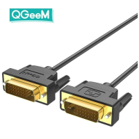 QGeeM DVI naar DVI Male naar Male dubbele verbindingskabel 1080P HD DVI D digitaal naar DVI D digitale kabel