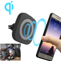 Qi Wireless Magnetic Air Vent Holder Charger Stand For Samsung S8 Plus S7